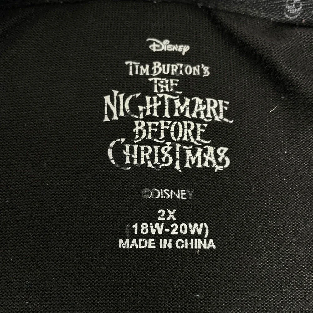 Disney Nightmare Before Christmas Jack Sally Black Purple Sleep Shirt Women's 2X - Picture 7 of 9
